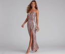 Sequin Sling Dress Summer Host Cocktail Sexy Prom Evening Dress -