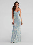 Sexy V neck Sequ Floor Length Evening Dress Elegant Graceful Cocktail Party Formal Dress Women Clothing -