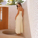 Women Clothing Slit Hemline At Hem Dress Romantic Atmosphere Slim Fit Chiffon Cami Dress -