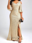 Festklänningar – sofistikerad guldig look