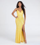 Paljettklänning – lång modell med feminin silhuett