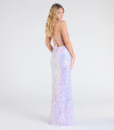 FENTASY – elegant paljettklänning med V-ringning