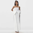 Niche Design Side Bow Tube Top Bandage One Piece Dress Ladies Party Cocktail Dress - 