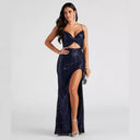 Women Cocktail Nightclub Club Beaded Elegant Sequ Dress - 