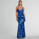 Women Party Sequined Sexy Formal Dress Dress Evening Dress - 